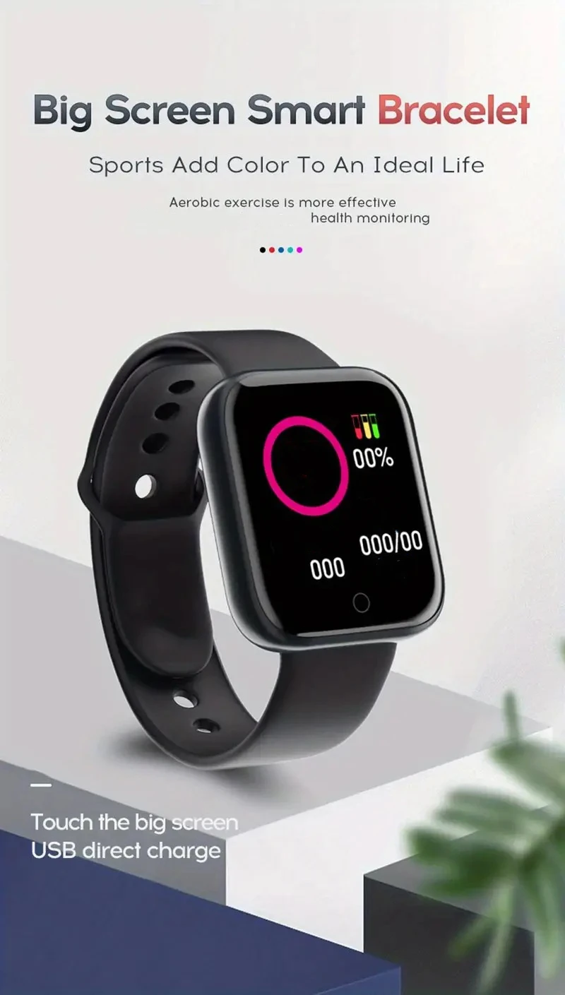 Smart Watch Für Männer Frauen Sport Modus Musik Steuerung Kalorien Abstand Fitness Smart Band Nachricht Erinnern Smart Armband Android IOS – Detail 4