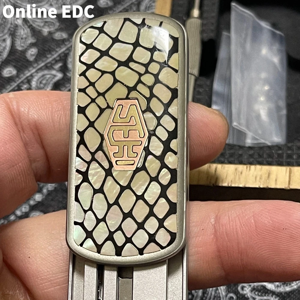 Gebrauchte SEKI EDC Edelstahl leuchtende Fritillaria Fidget Slider Beschichtung Fidget Spielzeug für Erwachsene Angstlinderung Gadgets