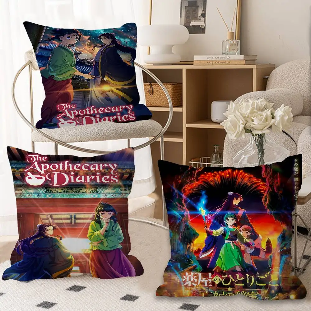 The Apothecary Diaries Anime Pillow Cover for Bedroom Room and Living Room Sofa Decorative Cushion Cover