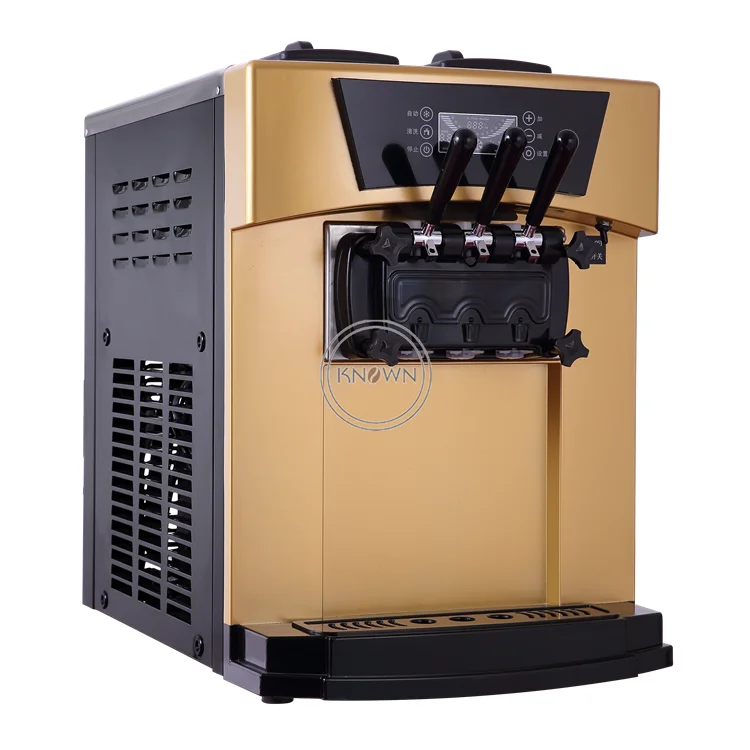 

Desktop Summer 3 Flavor Soft Ice Cream Machine Automatic Yogurt Ice Cream Making Machine With CE ISO Certification