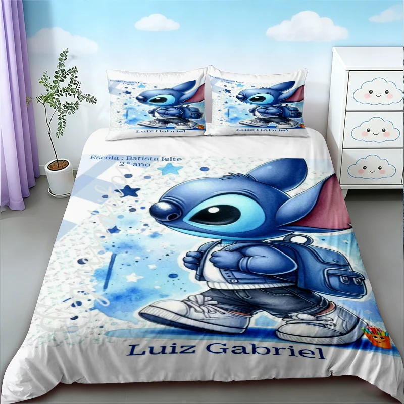 

Cartoon Stitch Duvet Cover Stitch Soft Comfortable Bedding Set Comforter Cover for Bedroom Home Decor Gifts