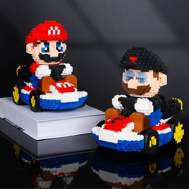 

Классический конструктор Mario Kart: Модель Super Mario с функцией подключения – высококачественная и увлекательная детская игрушка в подарок