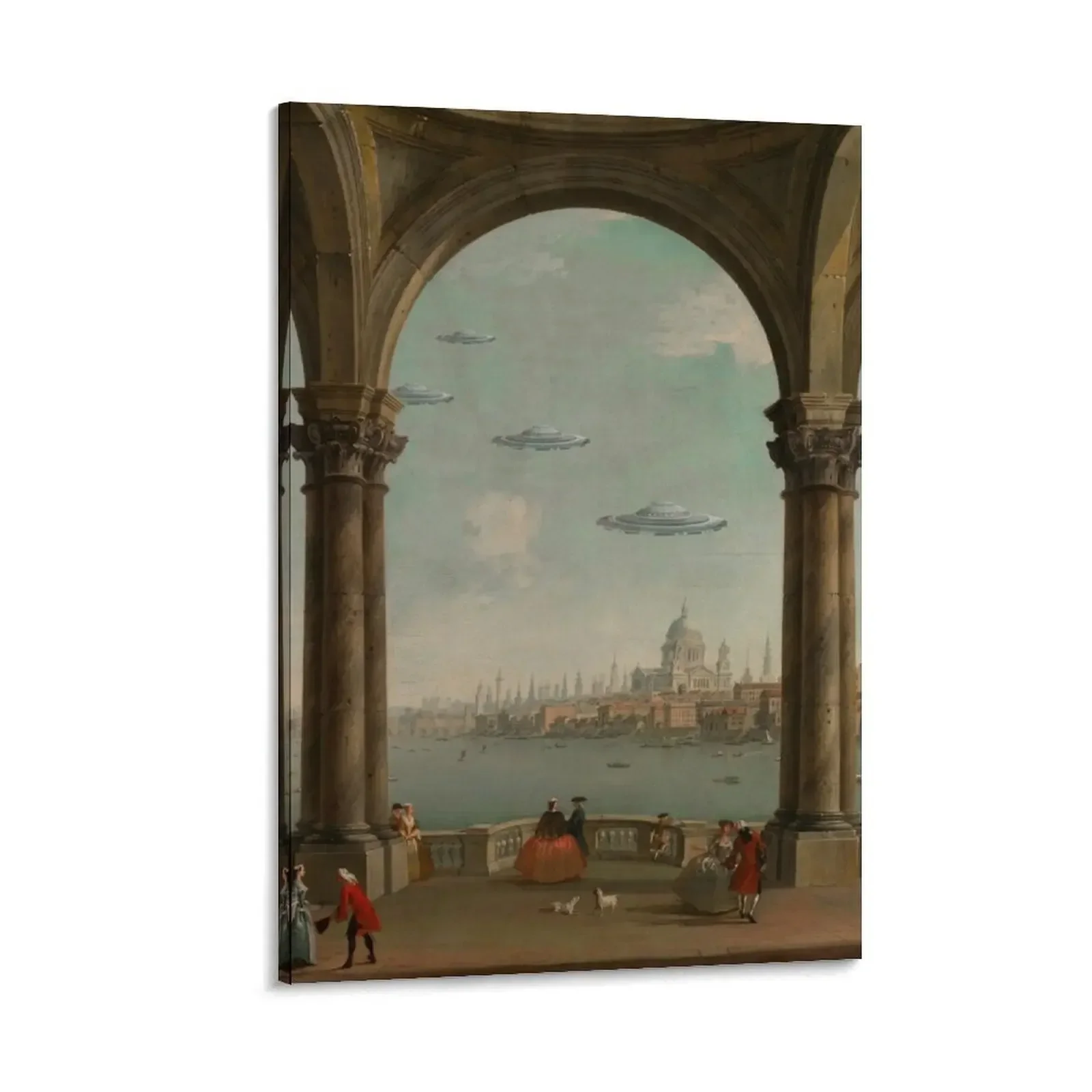 

Venetian Promenade (UFOs in Venice) Canvas Painting bedroom decor paintings wall decor wall decoration paintings