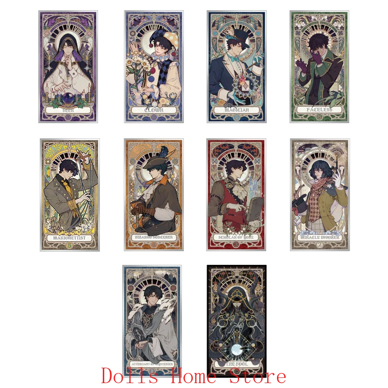 

Официальный Lord of Mysteries Official Klein Moretti Alger Wilson Emlyn White Tarot Club Leonard Therose Наборы акриловой бумаги с окном