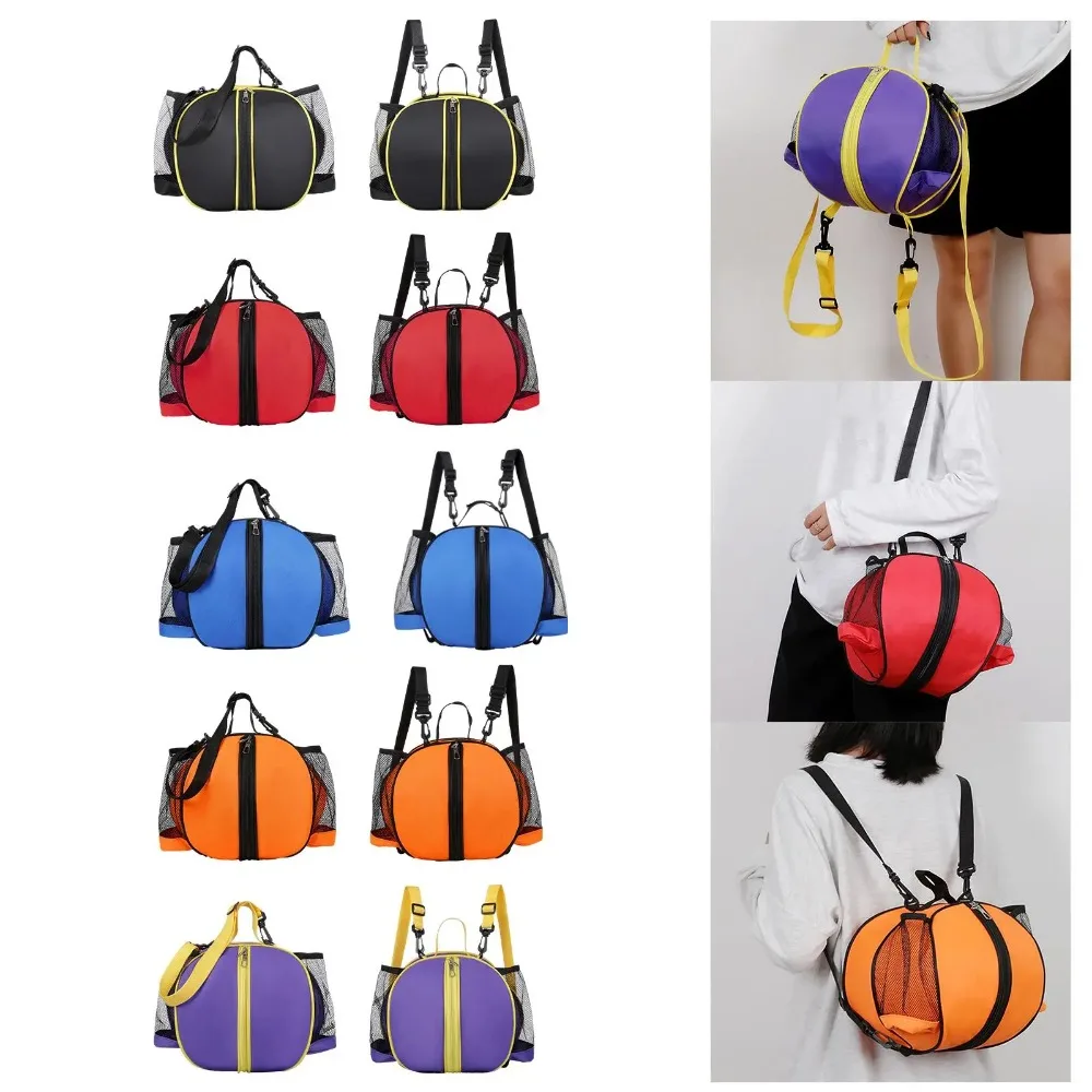 

Adjustable Strap Basketball Shoulder Bag Outdoor Training Equipment Sports Ball Bag Fitness Carrying Bag