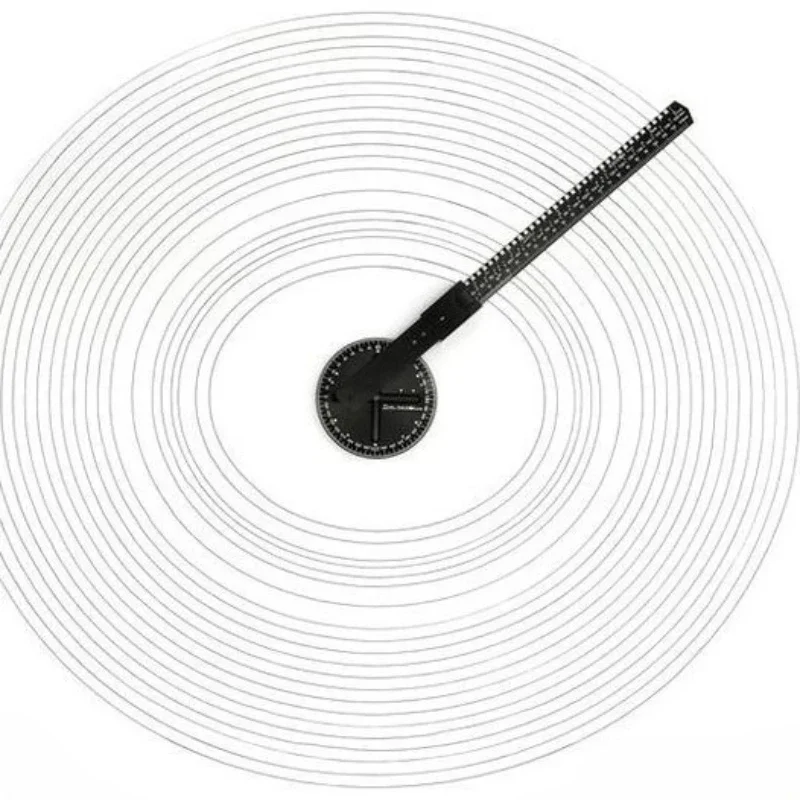 Multifunctional scribing ruler T-shaped ruler Universal angle Cave