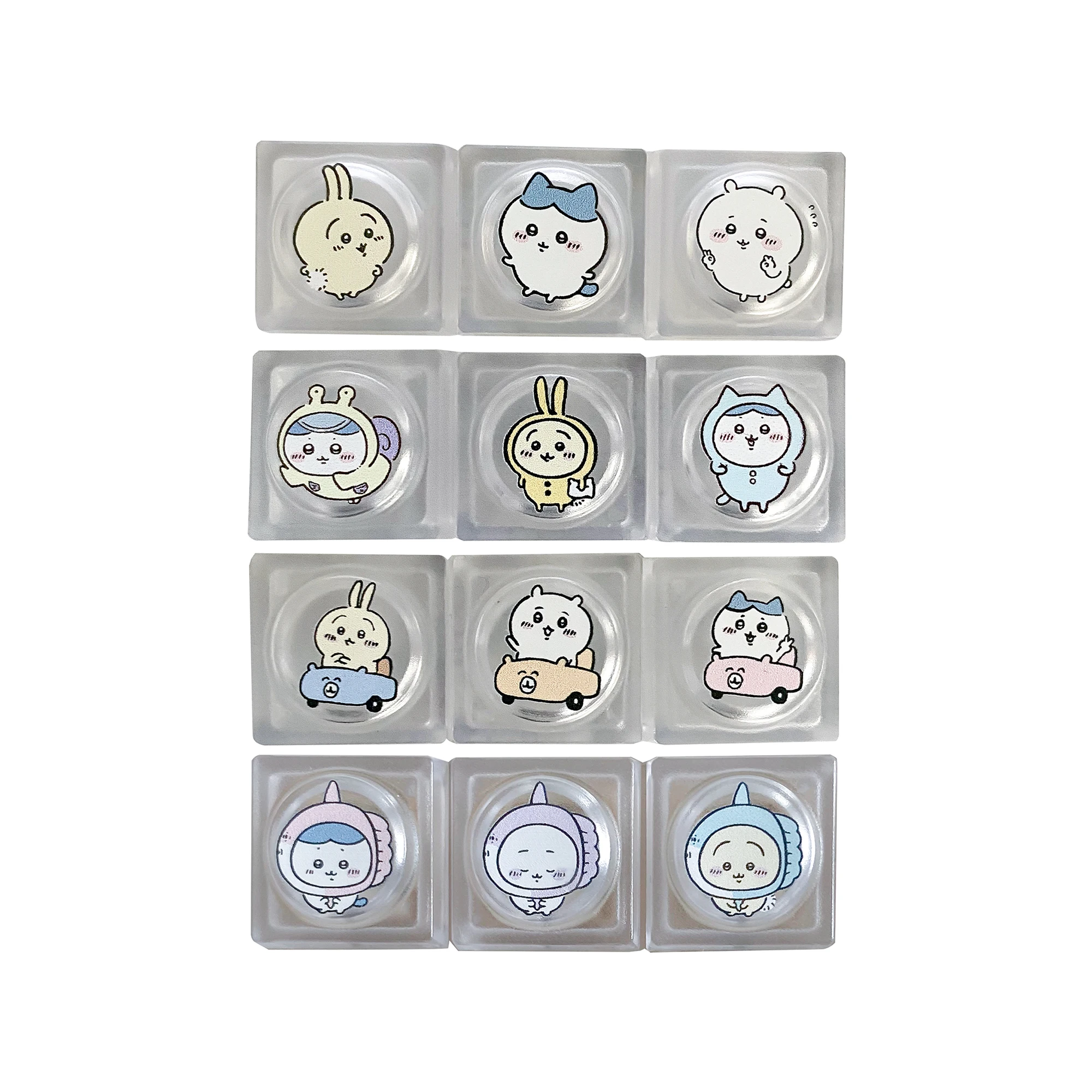 Cute Custom Keycaps,Hamster Cat Rabbit ,PBT/Transparent PC Material Low Profile DIY for MX Switches Mechanical Gaming Keyboard - Image 6