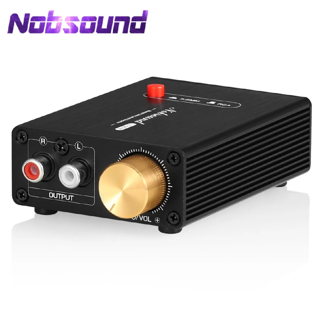 

Nobsound L1MINI Mini Stereo Line Level Booster Amplifier Audio Preamp 20dB Gain + Volume Control