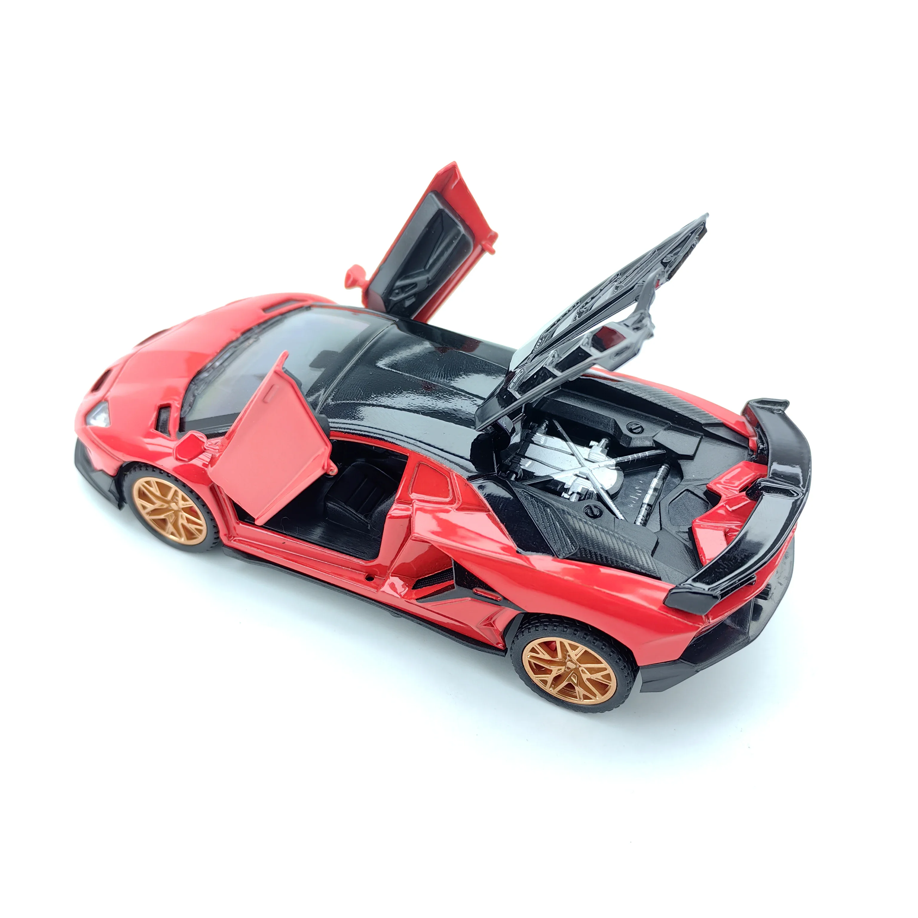 Modello di auto giocattolo in lega Auto sportiva Regalo per bambini Ragazzi Pullback Decorazione Auto da collezione Veicolo in miniatura Modello da collezione
