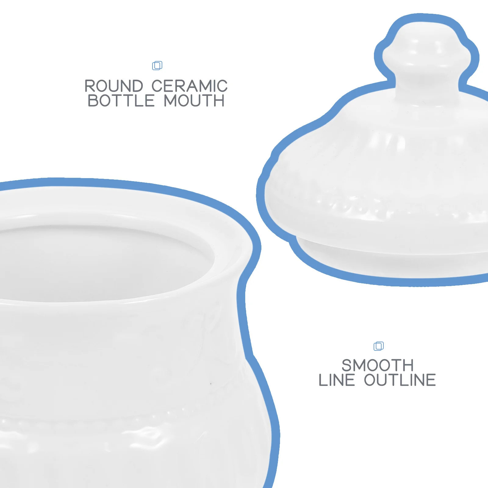 

Embossment Ceramic Seasoning Pot Large Capacity Sugar Container Porcelain Salt Jar Honey Jar Kitchen Supply Condiment