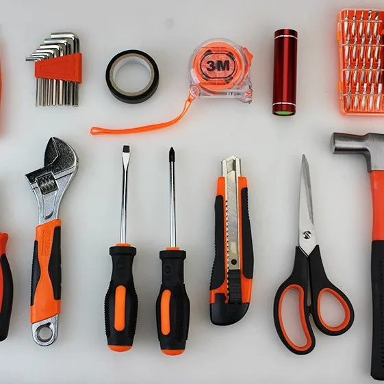 OEM/ODM Set di utensili manuali da 48 pezzi di alta qualità Kit completo di attrezzi Set di scatole Set di trapani elettrici a batteria Trapano elettrico