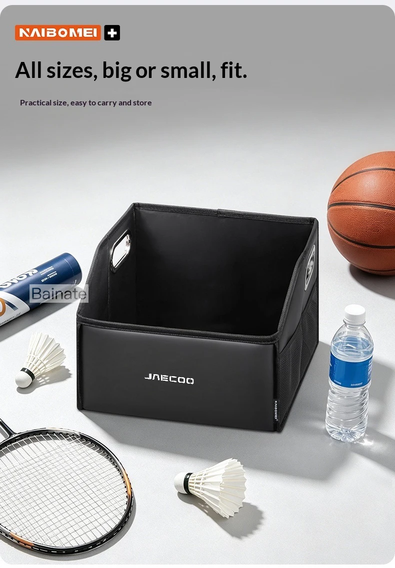 Auto-Kofferraum-Aufbewahrungsbox, für Jaecoo J7 7 J8 5 J5 8 J9 Phev 2025 2026, Leder-Aufbewahrungsbox, Faltbarer Organizer Auto-Zubehör – Detail 3