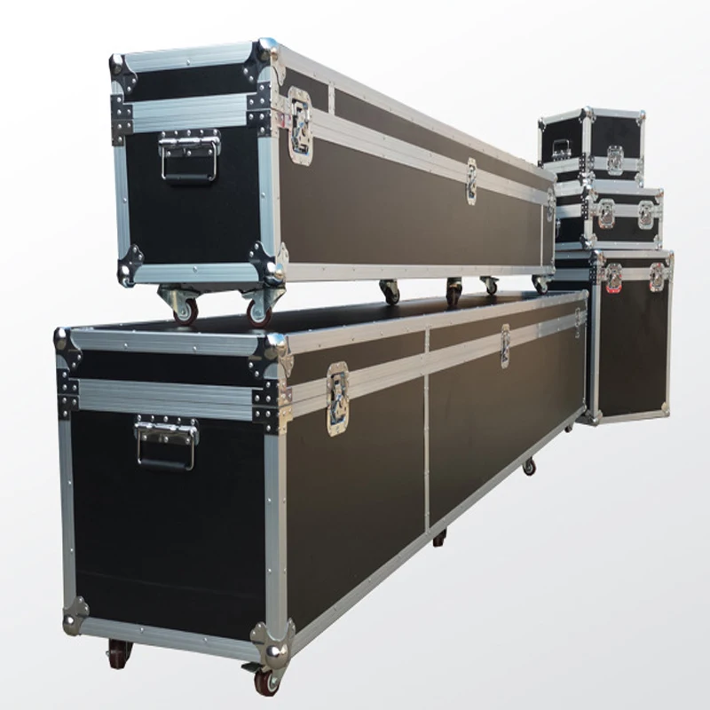 /ODM Aluminum Flight Case Plywood Wooden Box Export Carton Packaging Custom Size Commercial LCD/LED Display Screen 100-240V