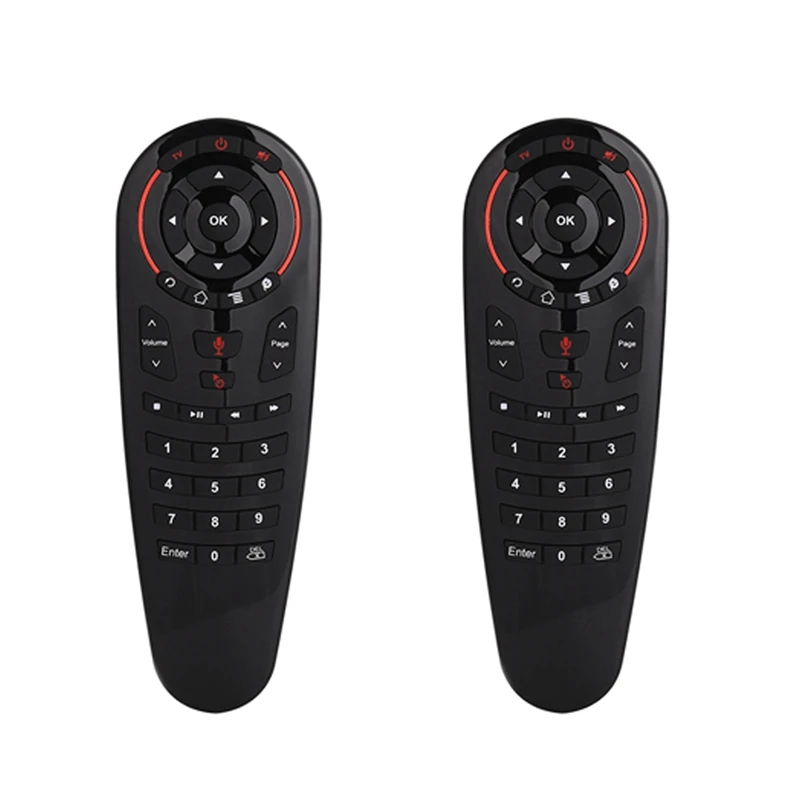 2X G30S Voice Air Mouse Remote Control 33 Keys IR Learning Gyro Sensing Wireless Smart Remote For Android TV Box