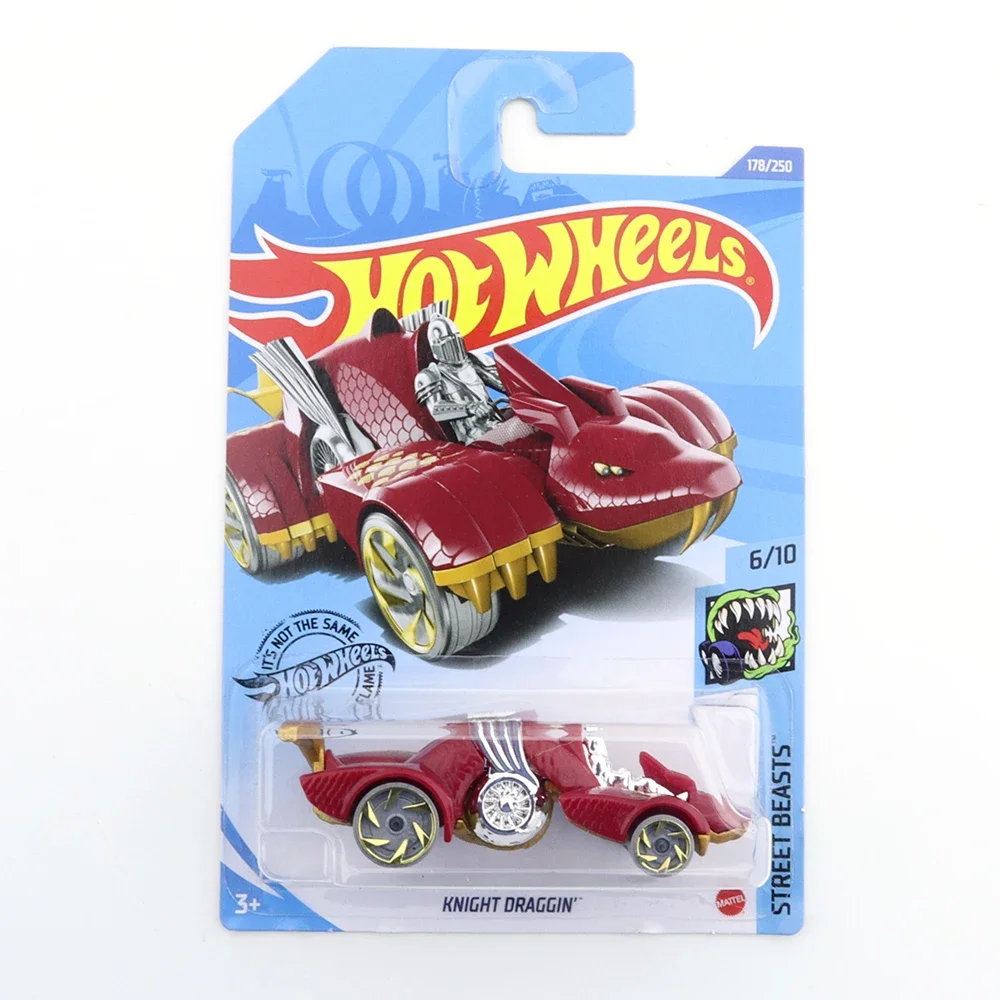 2021 KNIGHT DRAGGIN Original Hot Wheels Mini Alloy Coupe 1/64 Metal Diecast Model Car Kids Toys Gift