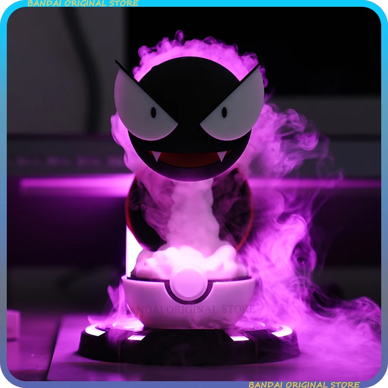 Gastly Humidifier Smoking Night Light Anime Toy Light Gaming Room Bedroom Led Lamp Table Decoration Kids Christmas Gifts Custom