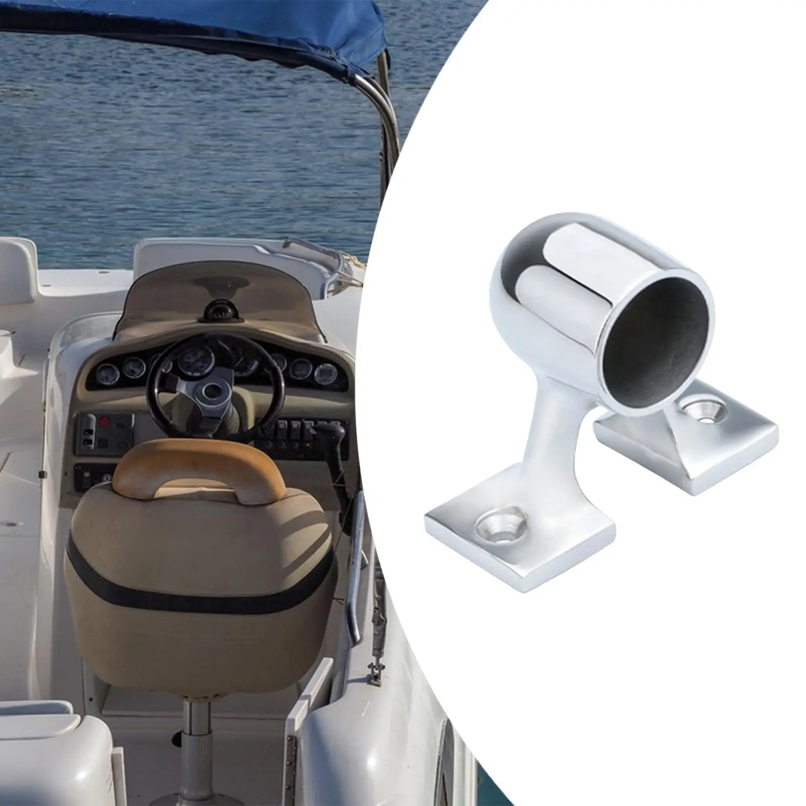 

Крепление поручня для лодки Сверхмощные серебряные аксессуары Фурнитура для перил для лодки