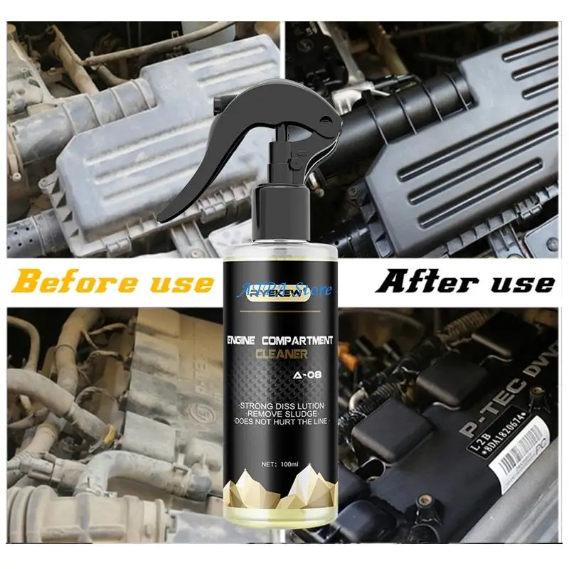 

U13C Fast Acting Universal Car Engine Compartment Cleaner Dissolves Dirt 100ml Spraye