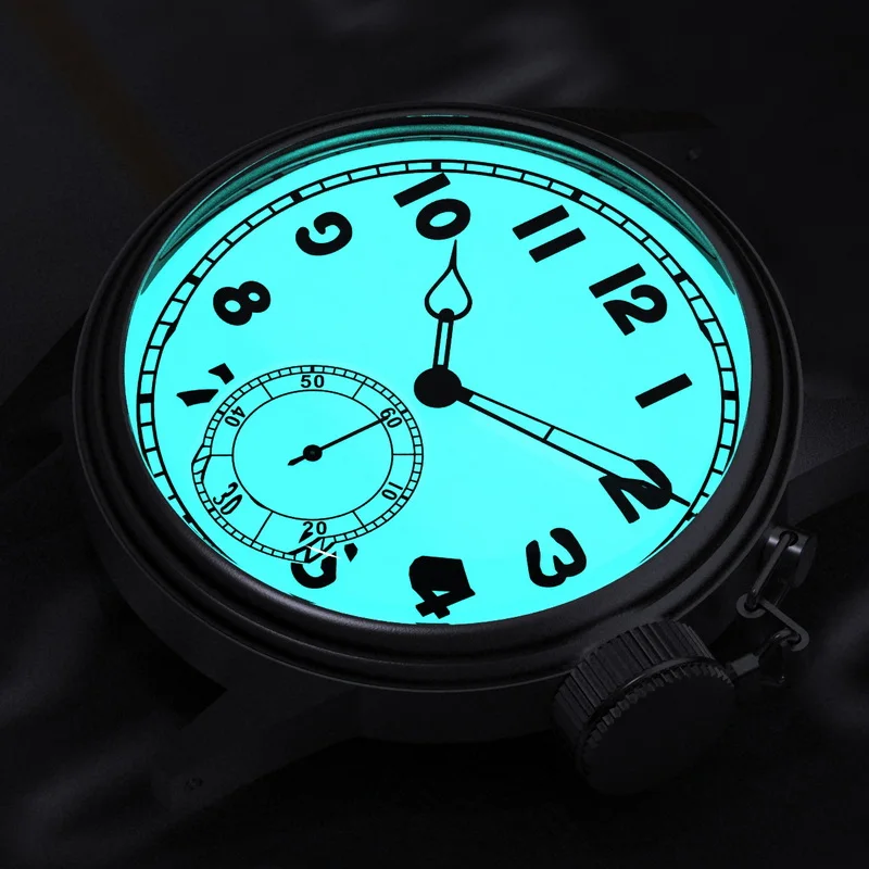 SIDAXIN ساعة الطيار الرجالية 38 مللي متر كوارتز ساعة اليد 20ATM مقاوم للماء BGW-9 مضيئة الياقوت مرآة VD78 الطلب الثاني الصغير #2