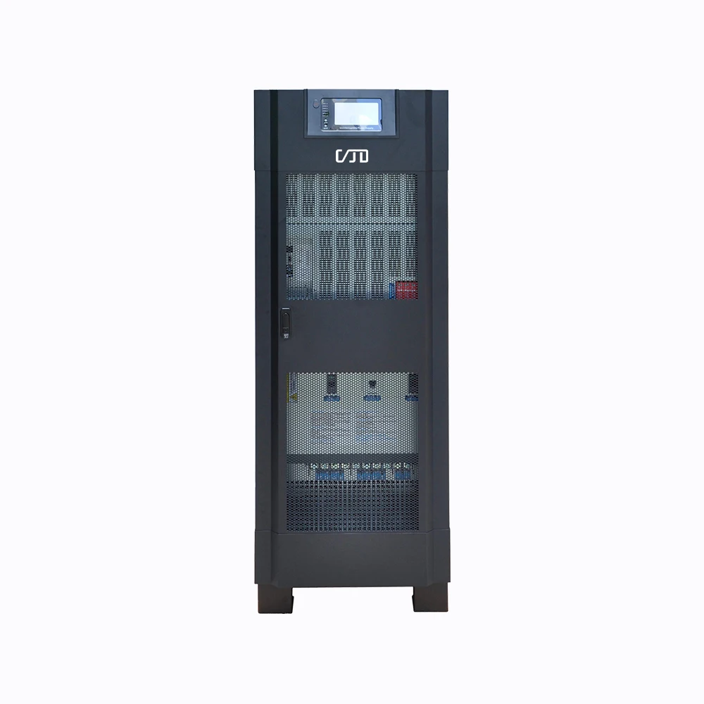 ออนไลน์ UPS ความถี่ต่ํา 10-300KVA แหล่งจ่ายไฟ 3 เฟสแบตเตอรี่ลิเธียมจอแสดงผล LCD 220/380v สําหรับคอมพิวเตอร์ระบบรักษาความปลอดภัย