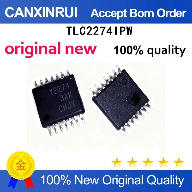 (5-100 Pieces) original TLC2274IPW TLC2274 Y2274 TSSOP14 spot chip IC