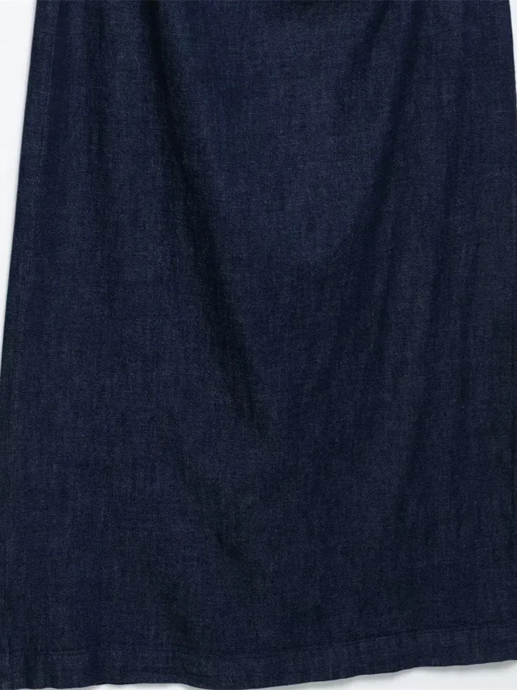 Vestido midi decorativo plissado feminino com zíper decoração para primavera e verão novos vestidos casuais femininos bb38