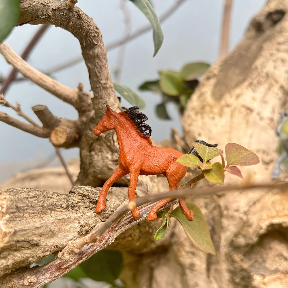 نموذج حصان المزرعة، لعبة نموذج حصان واقعي، نموذج حصان مقلد، مناسب لمشاهد طاولة المزرعة والفروسية، المزرعة