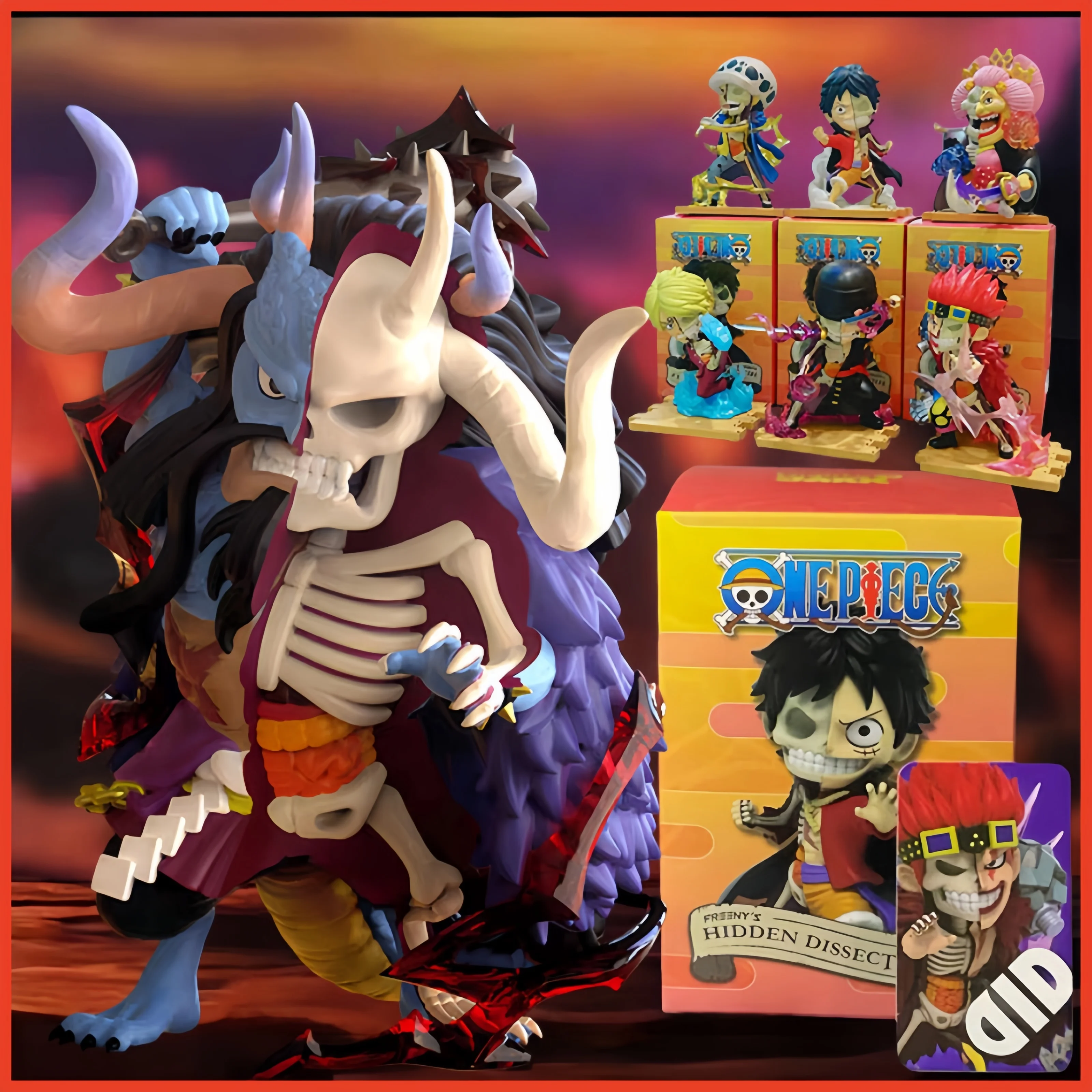 

Новая оригинальная цельная слепая коробка, серия «Битва остров призраков», получереп, аниме, периферийные фигурки, модель, подарки, игрушки