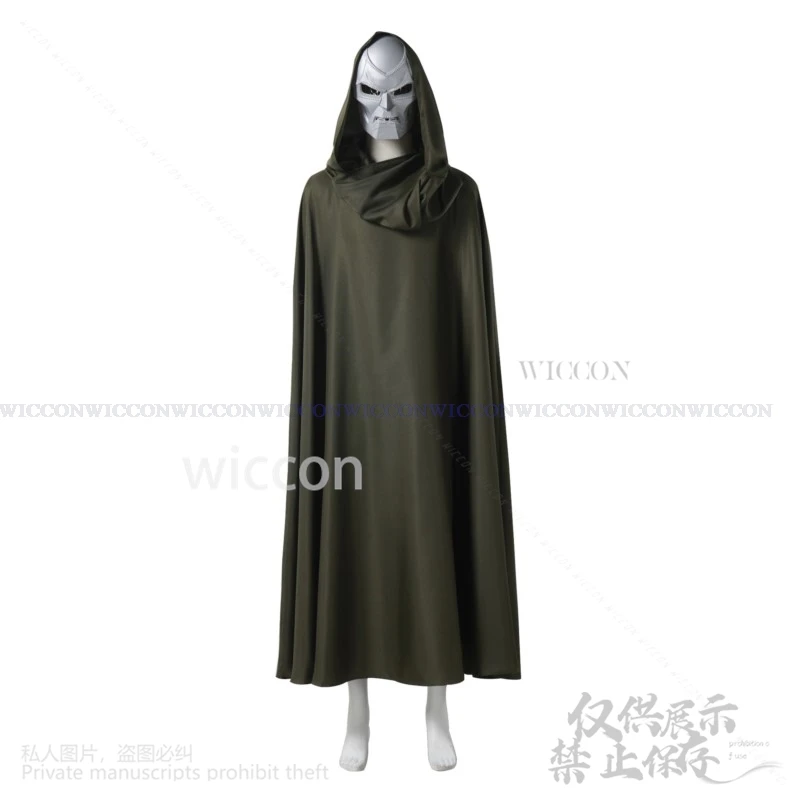 

Anime Movie Doom Cosplay Costume Cape Cloak Mask Role Play Uniform Halloween Party Dressing For Men Halloween Christmas Party