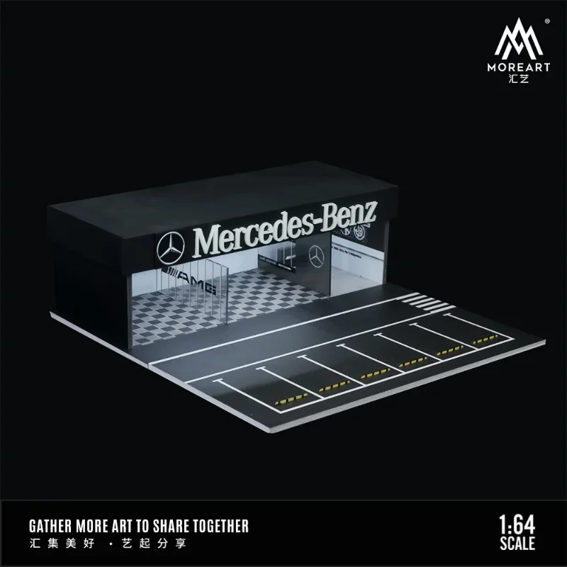 MoreArt 1:64 Mercedes Benz modified shop lighting version scene