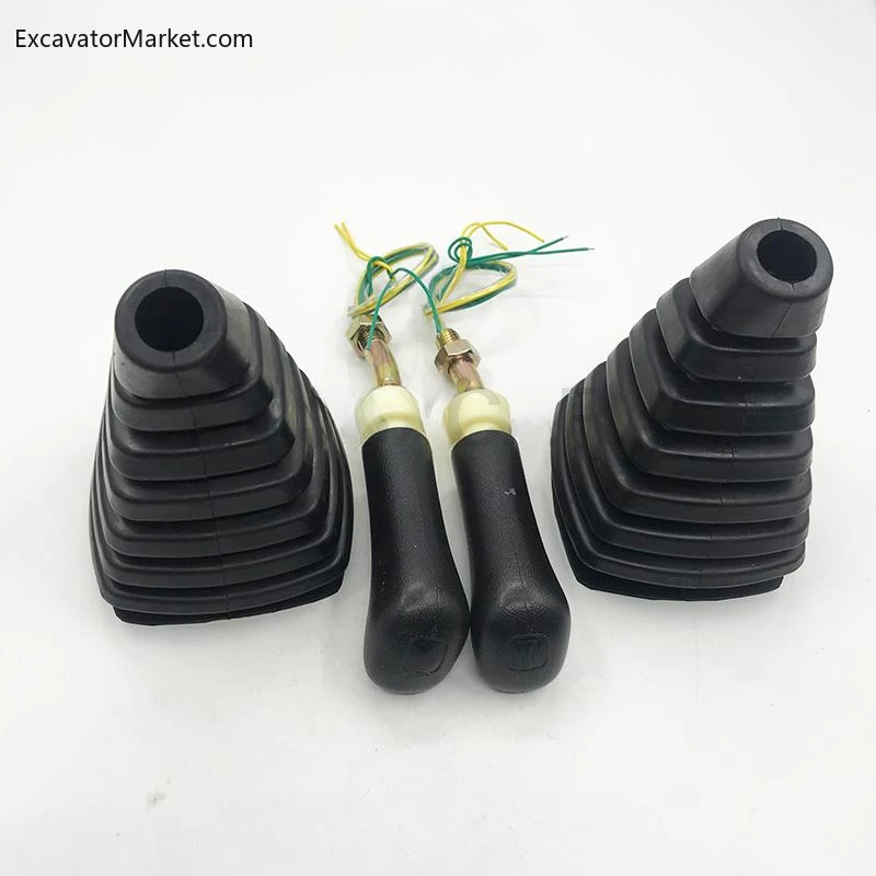 

For excavator accessories Hyundai R60-80-150-215-225-210-7 Joystick Handle Rubber Double Button Dust Boot