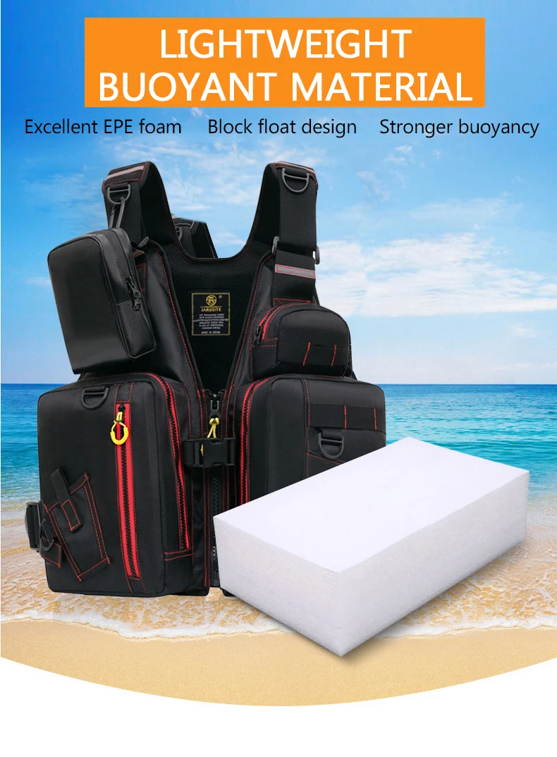 Multi-Pocket Fishing Life Vest 13