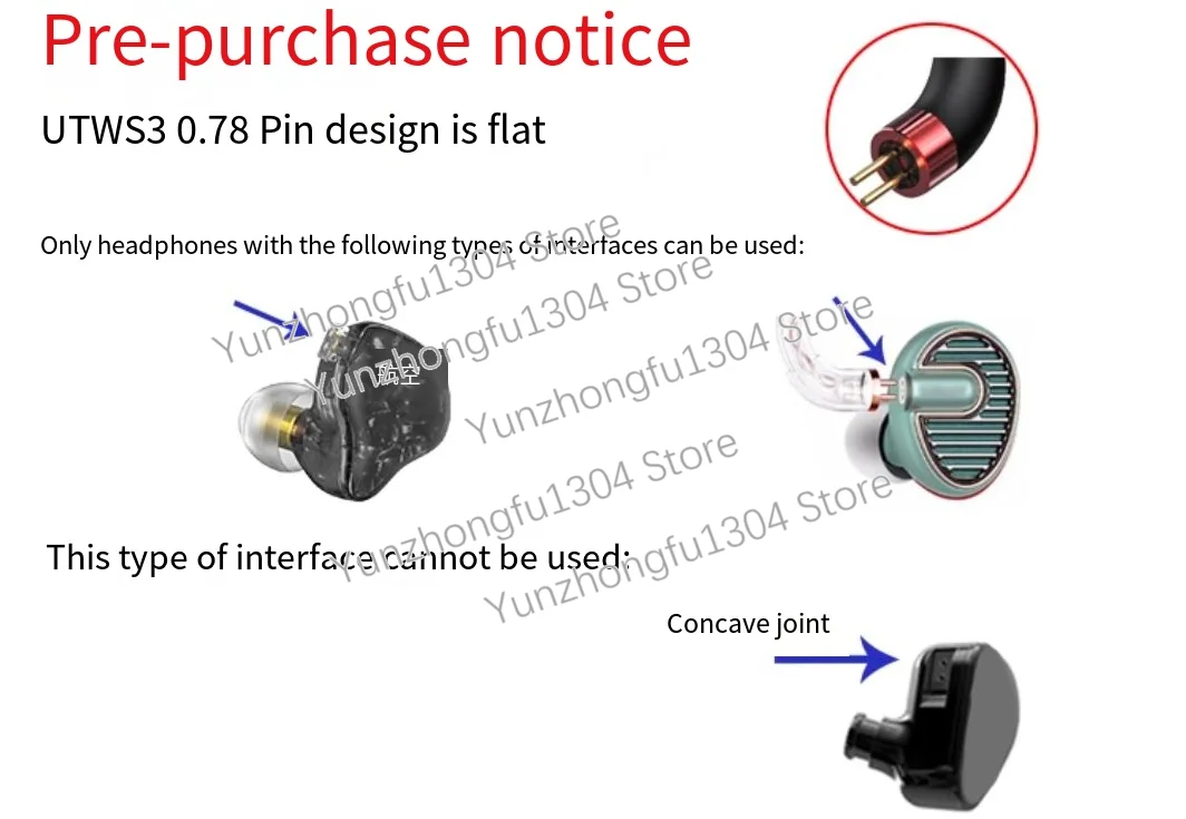 FiiO UTWS3 UTWS5 Lossless AptX True Wireless TWS+Bluetooth Ear Hook Upgrade Cable