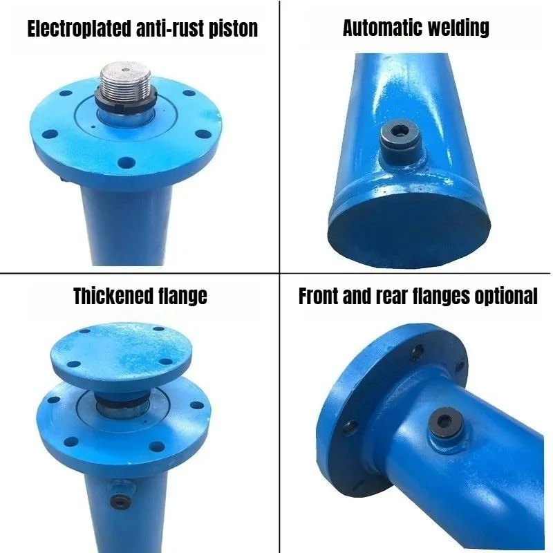 20 톤 실린더 직경 125mm 유압 실린더 30 톤 직경 140mm 이중 플랜지 잭 리프팅 사용자 정의 가능