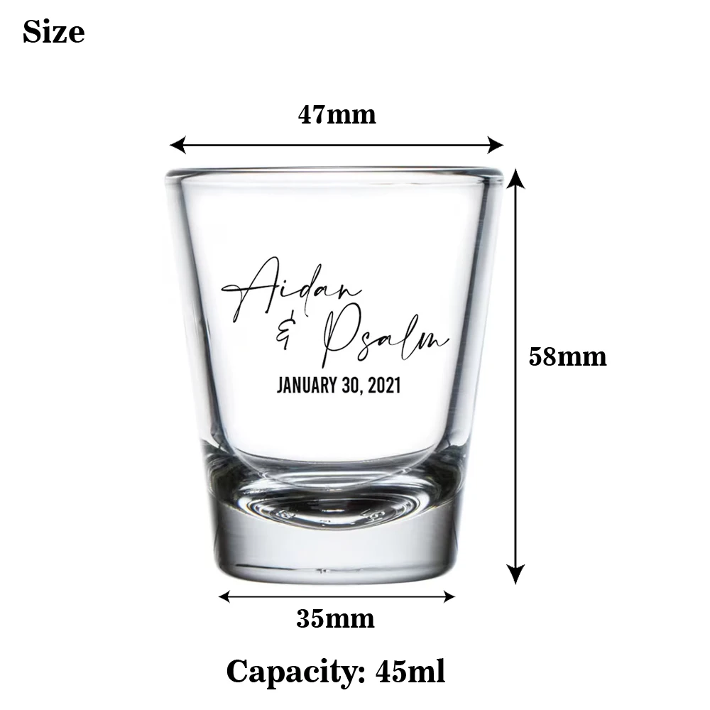 1/10pcs Shot Glass Set Personalized Wedding Shot Glasses, Custom Shot Glass, Wedding Favors for Guests, Shot glasses for Vodka