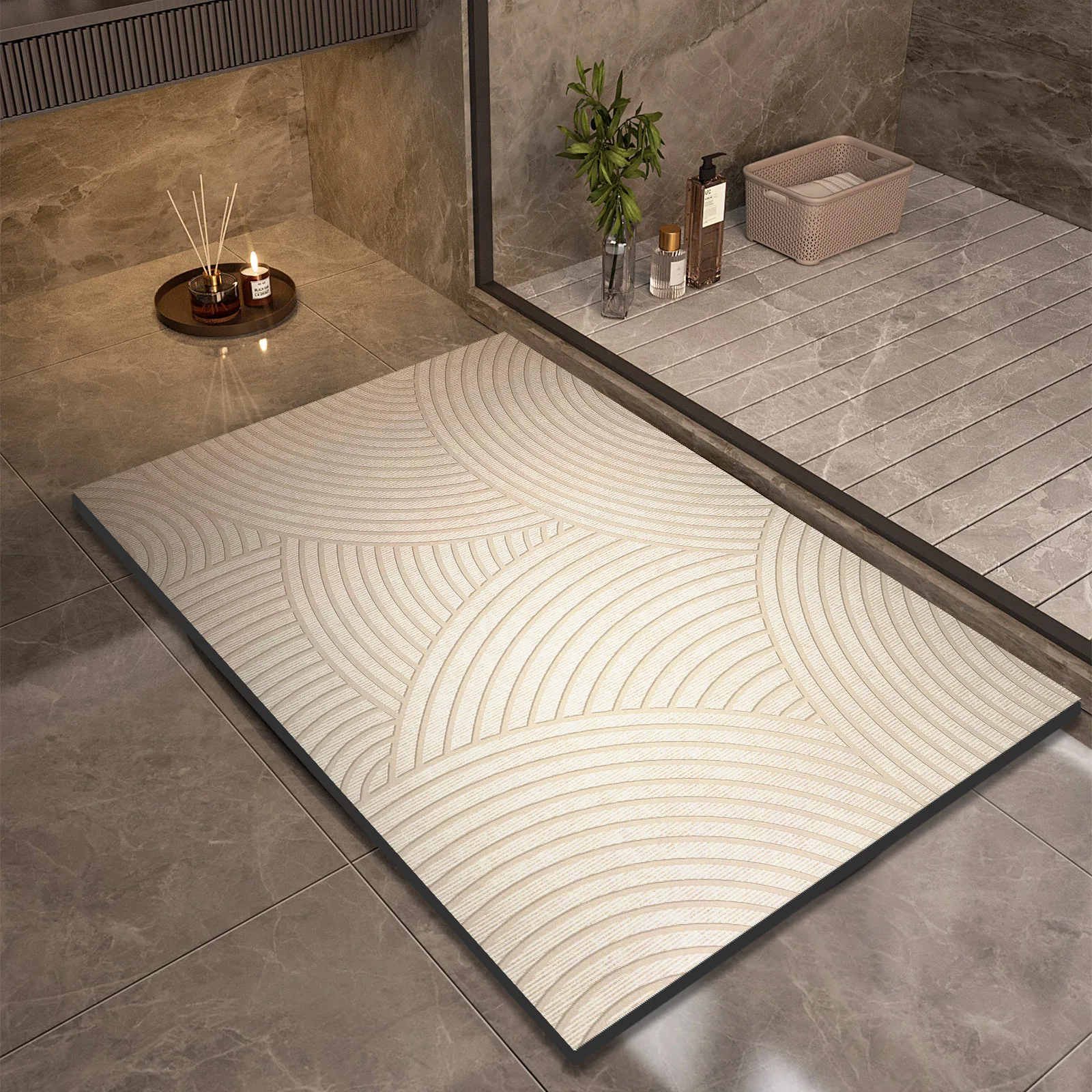 

Super Absorbent Bath Mats Bathroom Anti Slip Shower Foot Mat Quick Dry Bathtube Carpet Toilet Rug Doormat Washable