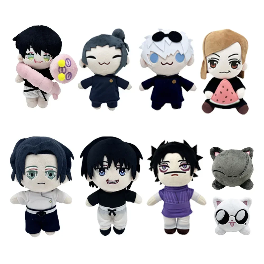 Jujutsu Kaisen Plush Dolls Gojou Yuuji Nanami Fushiguro Choso Kugisak Plushie Soft Stuffed Anime Figure Cartoon Plushie Pendant