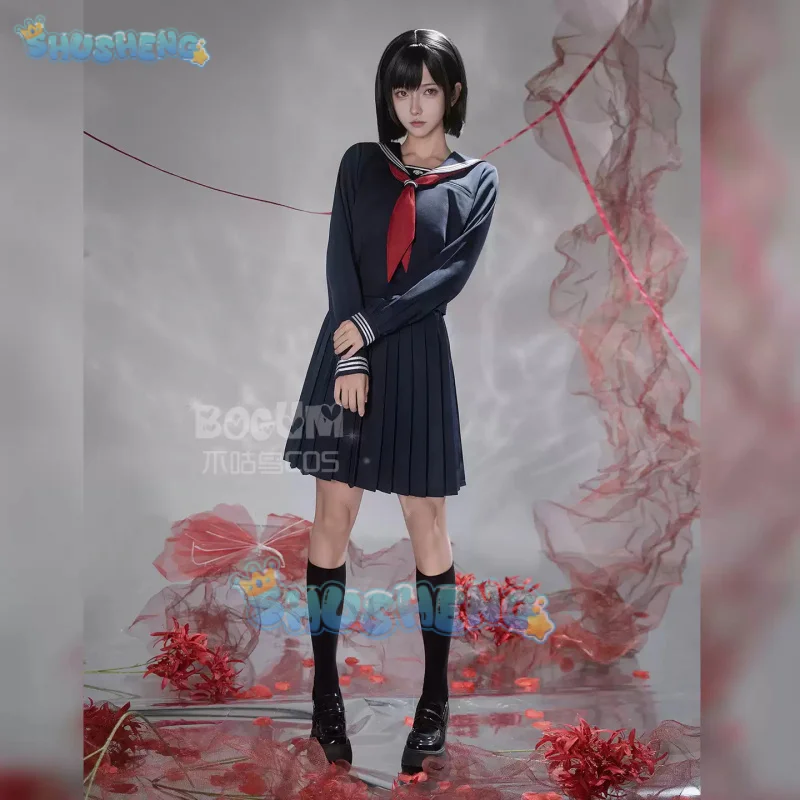 

Game SILENT HILL f Shimizu Hinako Cosplay Costume Uniform Halloween Carnival Party Christmas Play Role Clothes Clothing