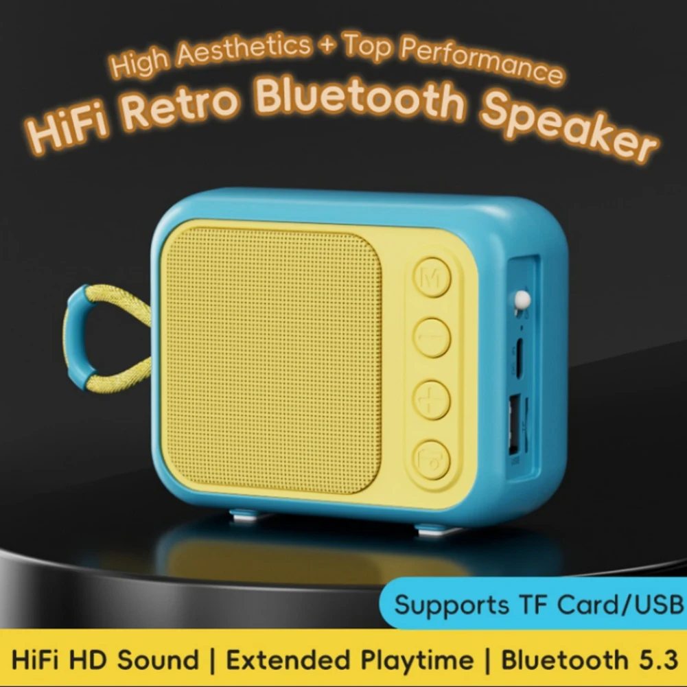ABSQ-2000Mah Portable Wireless Speaker Bluetooth 5.3 Mobile Phone Desktop Home Outdoor Convenient Mini Subwoofer