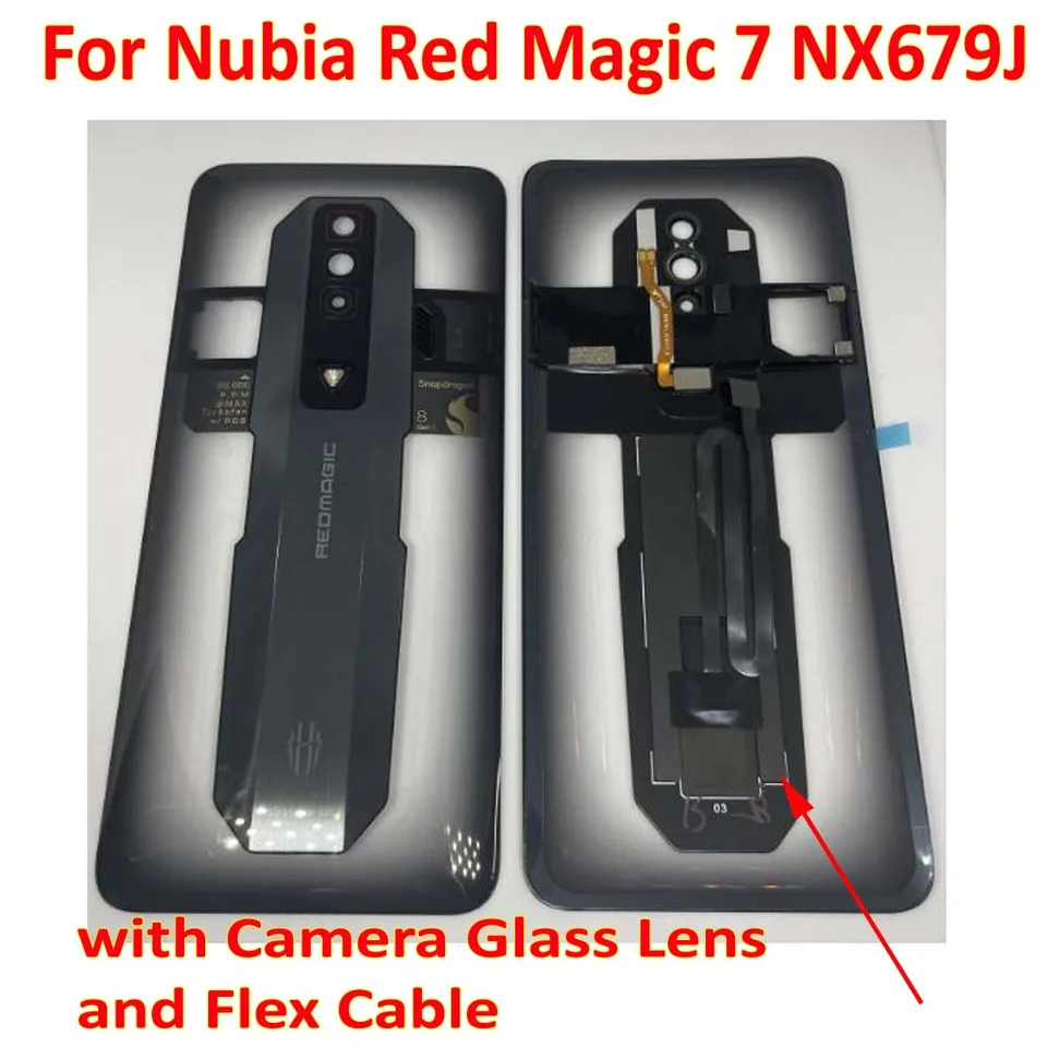 Original Lid Back Battery Cover For ZTE Nubia Red Magic 7 NX679J