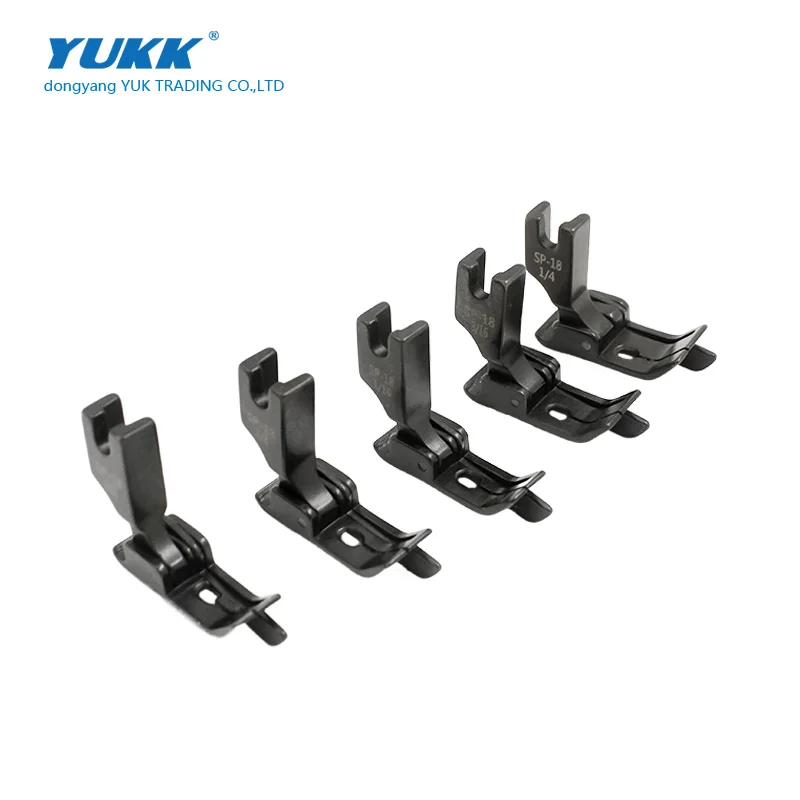SP-18 Left / Right Edge Guide Presser Foot For Industrial 1 Needle Sewing Machine Accessories 1/2 1/4 3/16 1/8 1/16
