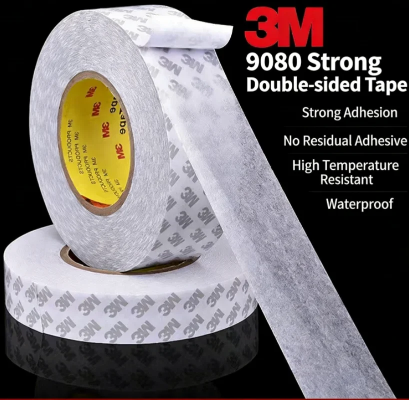 3M 50M 9080 Double Sided Adhesive Tape Strong Ultra-thin Transparent Tape No Traceless Waterproof High Viscosity  Adhesive Tape