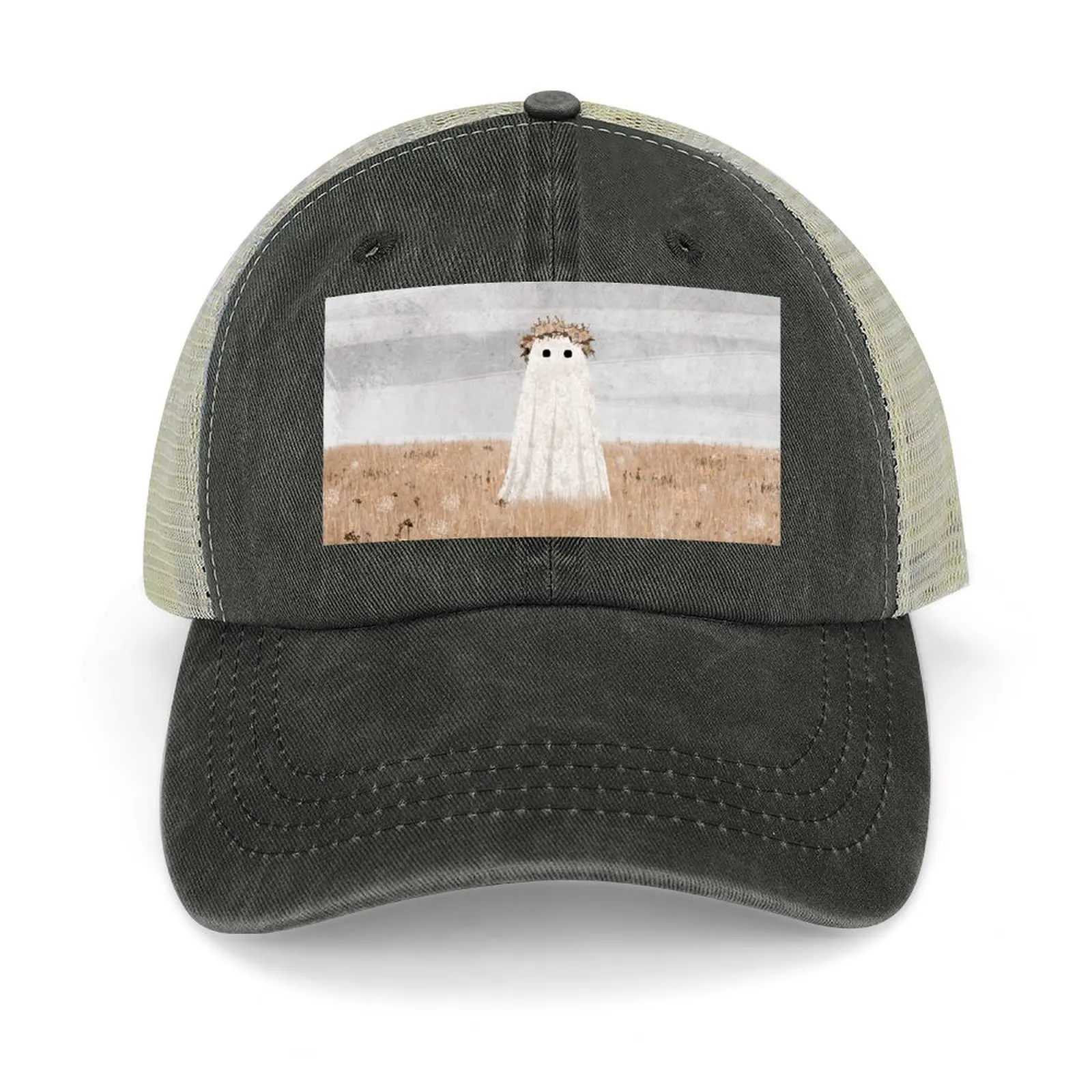 

There's a Ghost in the Meadow Baseball Cap cute Golf Hat Cosplay Snap Back Hat Women's Hats Men's