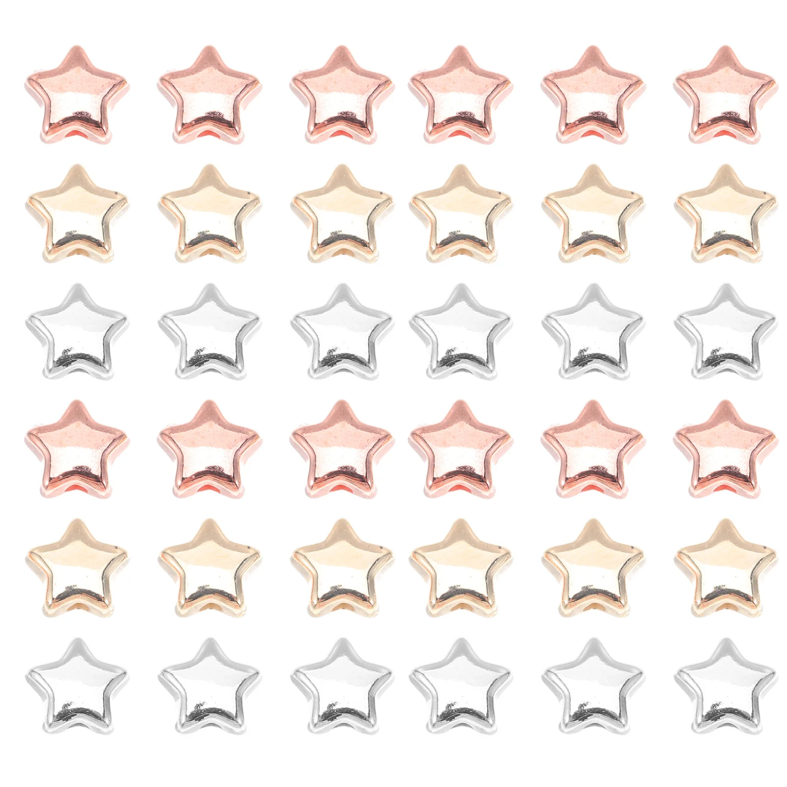 

600 шт. гальванические бусины-разделители в форме звезды с большим отверстием, пятиконечная звезда, подвески, ожерелье, браслет, серьги, изготовление ювелирных изделий