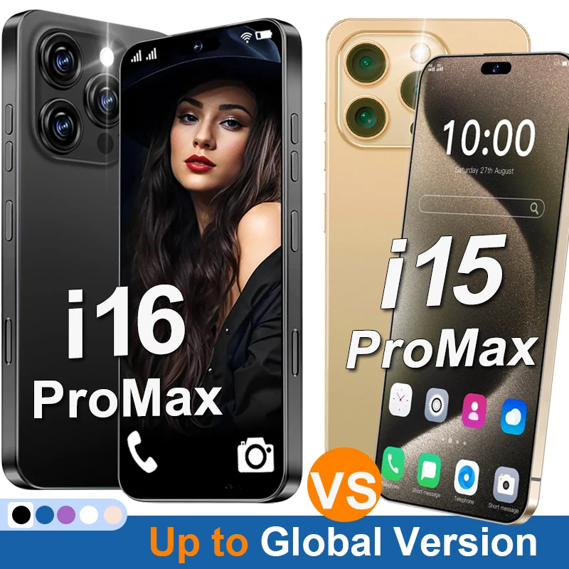 Unlock i16ProMax Vs i15ProMax Smartphone for Android,6.9