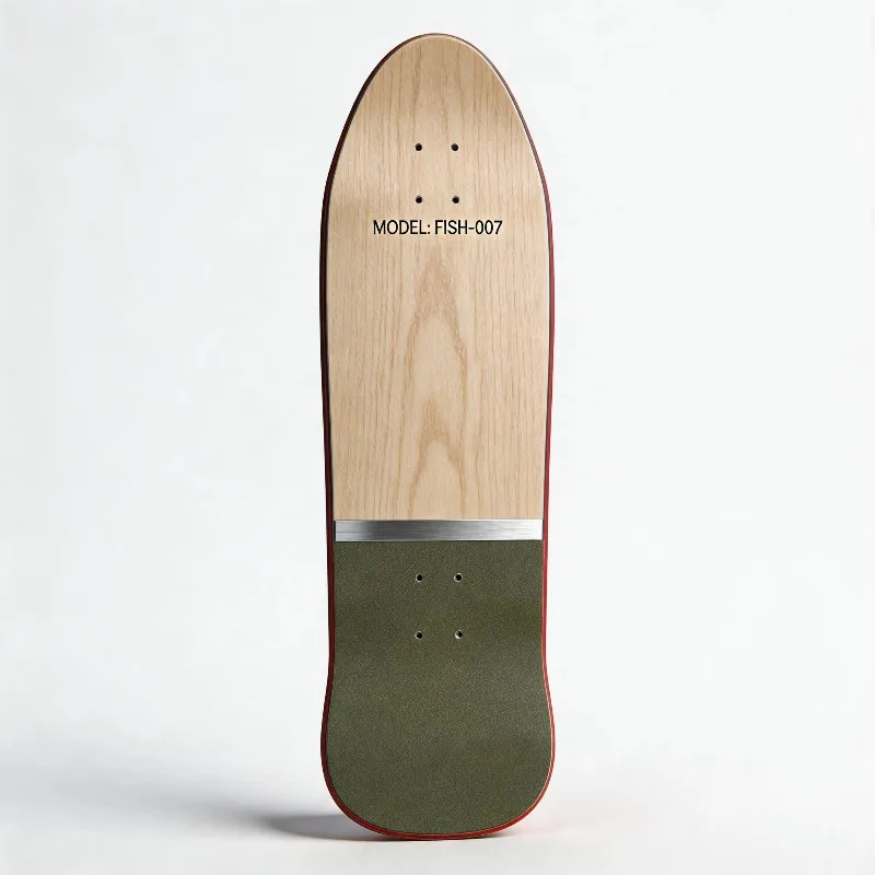 Industrial Skateboard Deck FW-01 Series 33x10.5. Inch Matte Black Invisible Style Skateboard Custom Manufacturer