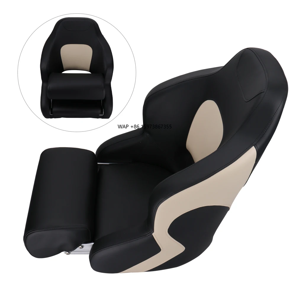 

Boat Accessories Marine Folding Seat Boat Fishing Pro Casting Deck Seat Black Kaki Boat Driving Chair