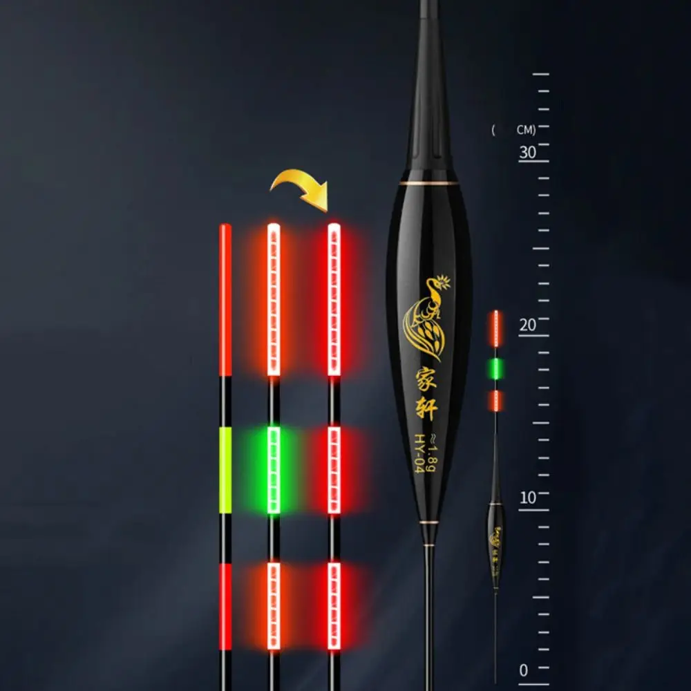 Nieuwe indicator Elektronische visvlotter Lange staart 2-licht Lichtvlotter Slip Drift Tube Boei Strike Bobbers Boei Nachtvissen