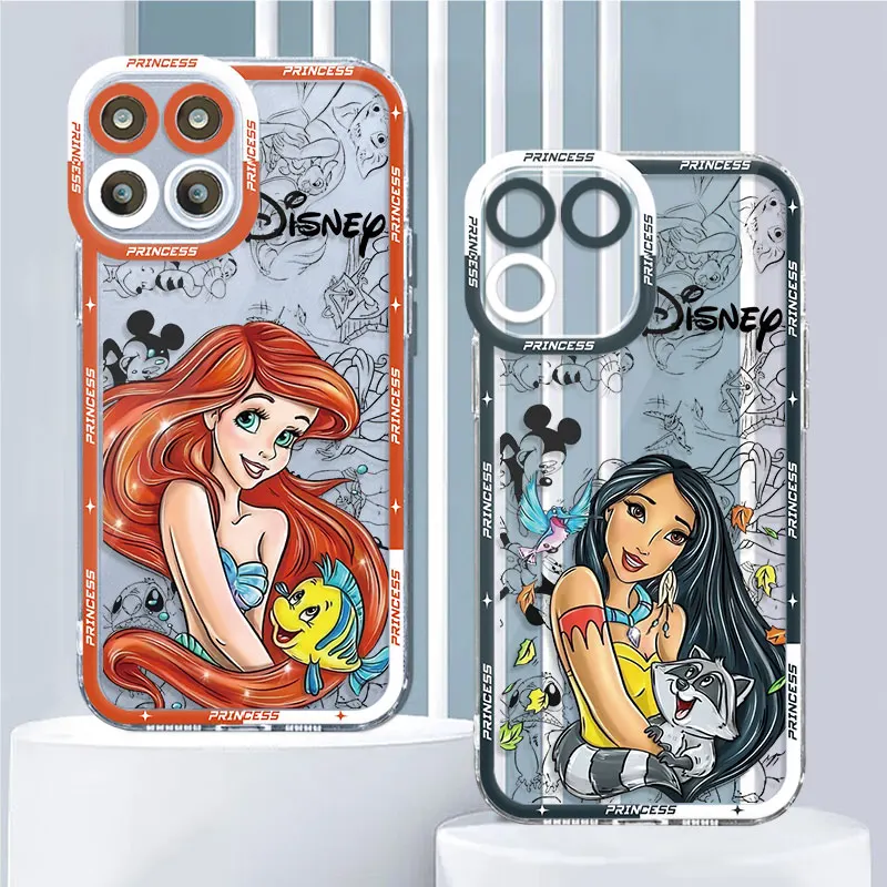 

Case For Huawei Honor X8 4G X8a X9a 5G 90 Lite Angel Eye Funda TPU Phone Cover Clear Silicone Shell Bumper Disney Princess