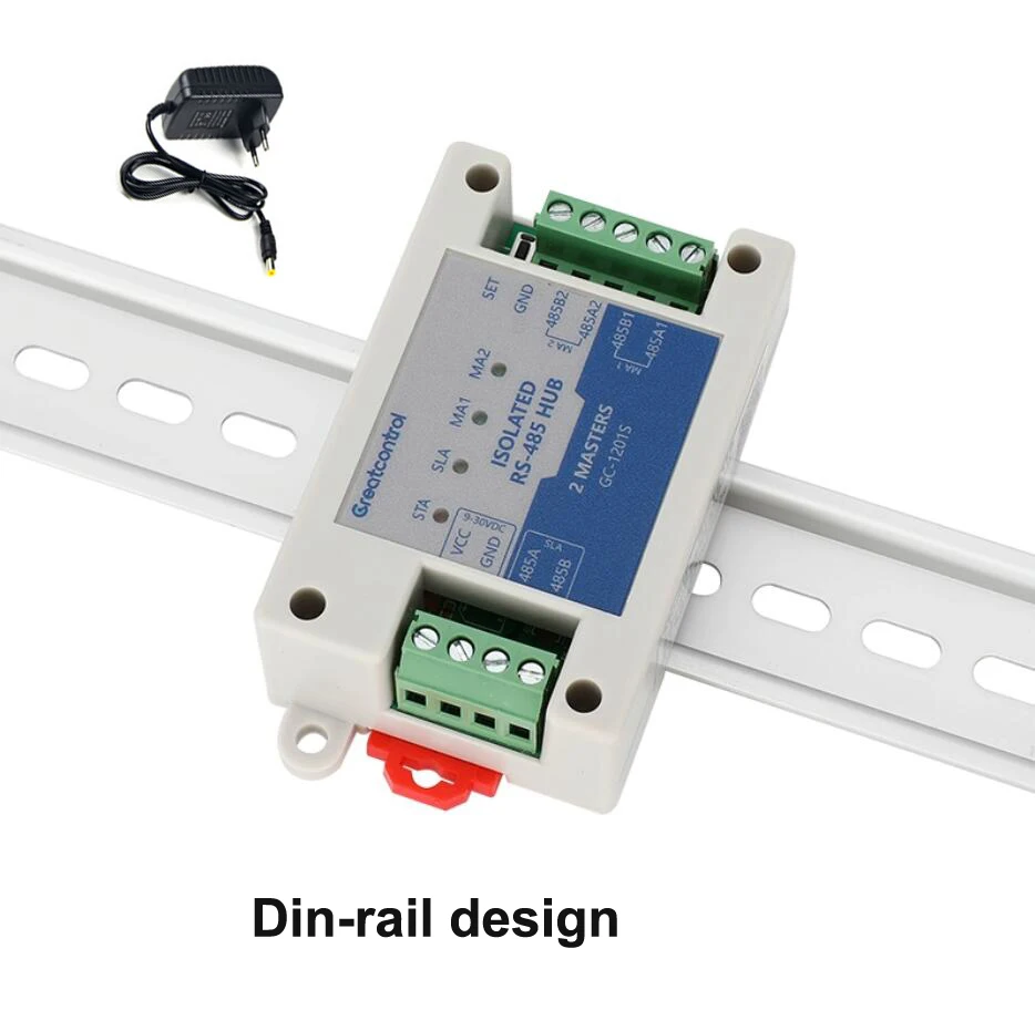 Two Master One /Multiple Slave RS485 Repeater Cache Optoelectronic Isolation Modbus Dual Master Hub